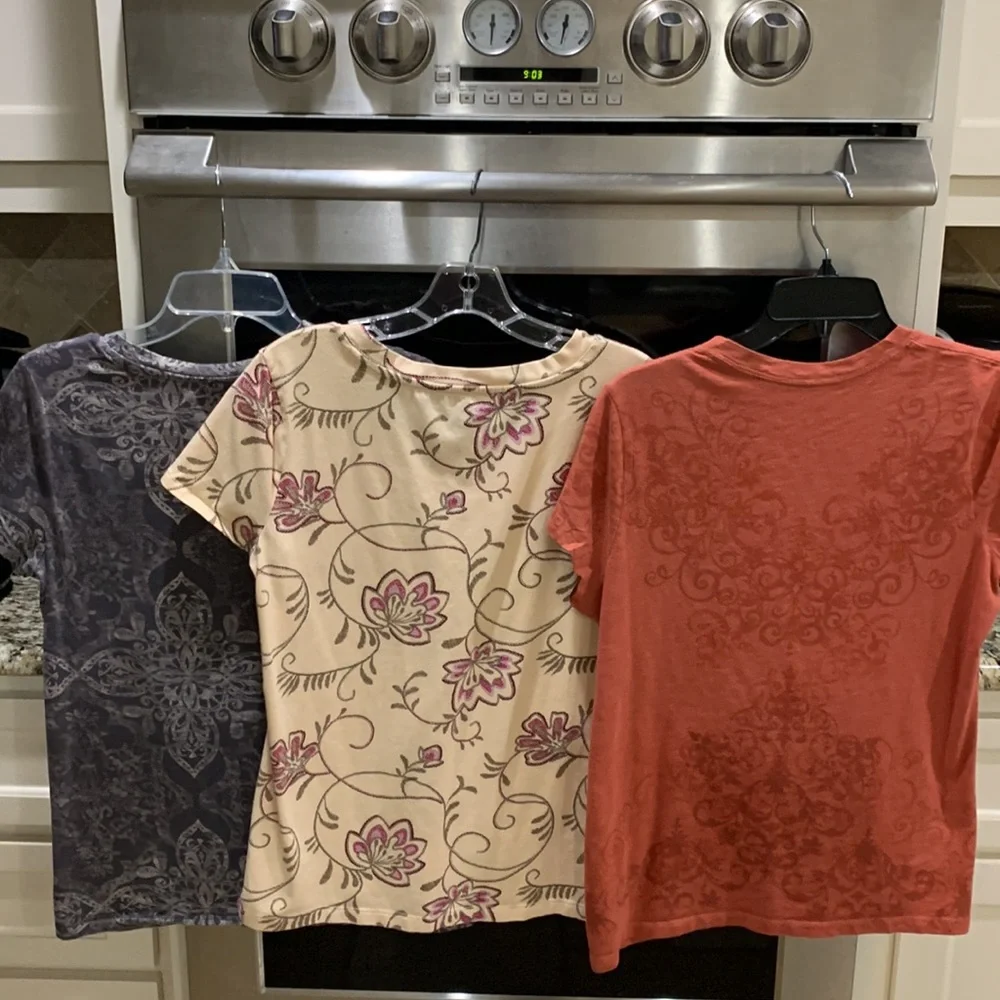 Bundle of 3Sonoma & Croft Barrow size medium tees cotton/polyester/spandex. - Picture 10 of 12